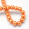 Baking Painted Glass Pearl Bead Strands X-HY-Q003-3mm-36-4