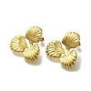 Ion Plating(IP) 304 Stainless Steel Flower Stud Earrings for Women EJEW-U027-03G-2