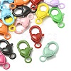 20Pcs Spray Painted Eco-Friendly Alloy Lobster Claw Clasps PALLOY-YW026-01-3