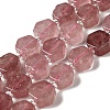 Natural Strawberry Quartz Beads Strands G-P534-A03-02-1