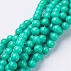 Natural Mashan Jade Round Beads Strands X-G-D263-6mm-XS15-1