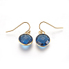 Brass Dangle Earrings EJEW-O083-04G-B-1