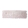 Natural Rose Quartz Beaded Stretch Bracelet Sets BJEW-JB10783-1