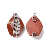 Natural Red Jasper Pendants G-H279-06A-P-2