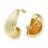 Teardrop Brass Stud Earrings for Women EJEW-A034-04G-2