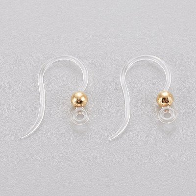 Eco-Friendly Plastic Earring Hooks X-STAS-K203-03G-1