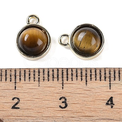 Natural Tiger Eye Pendants G-K372-03G-13-1