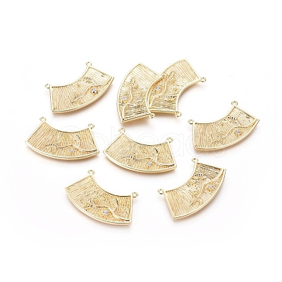 Brass Pendants ZIRC-L077-011G-1