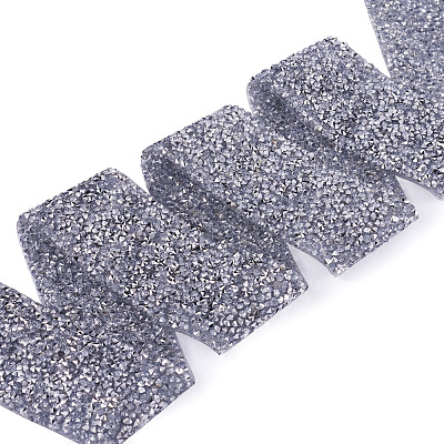 Glitter Resin Hotfix Rhinestone(Hot Melt Adhesive On The Back) OCOR-TA0002-01-40mm-1