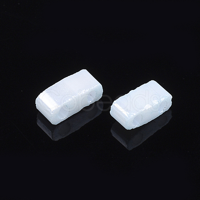 2-Hole Opaque Glass Seed Beads SEED-S023-06B-1