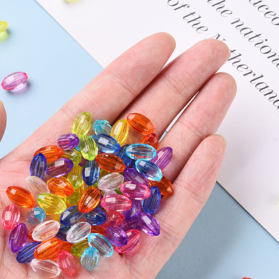 Transparent Acrylic Beads TACR-S154-30B-1