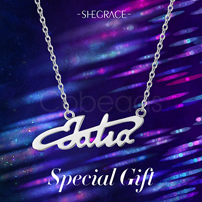 SHEGRACE 925 Sterling Silver Pendant Necklaces JN893A-1