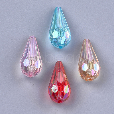 Transparent Acrylic Beads X-TACR-T007-09-1