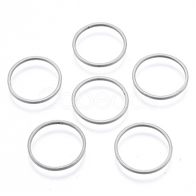 Non-Tarnish 201 Stainless Steel Linking Rings STAS-N090-T14-1-1