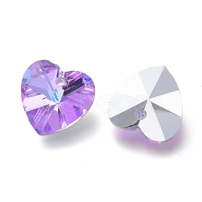 Faceted Glass Charms X-RGLA-L026-B03-1