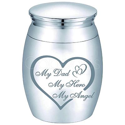 CREATCABIN Column Alloy Cremation Urn AJEW-CN0002-08E-1