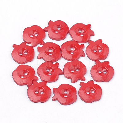 2-Hole Acrylic Buttons BUTT-Q037-05A-1