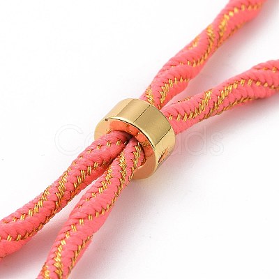 Nylon Cord Silder Bracelets MAK-C003-03G-05-1