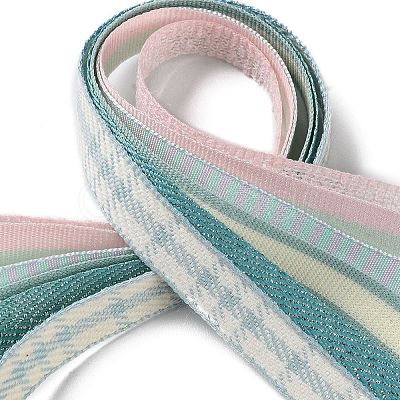 18 Yards 6 Styles Polyester Ribbon SRIB-Q022-F04-1