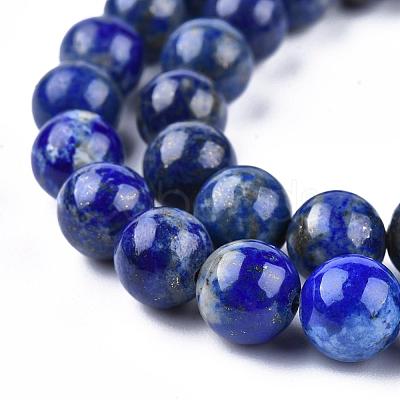 Natural Lapis Lazuli Beads Strands G-E465-8mm-01-1