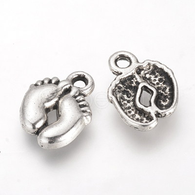 Tibetan Style Alloy Charms X-TIBE-Q070-15AS-RS-1