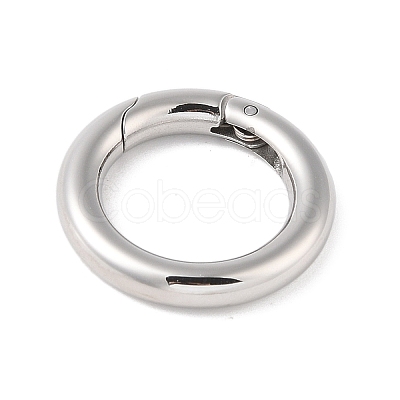 Tarnish Resistant 304 Stainless Steel Spring Gate Rings STAS-E055-23-1