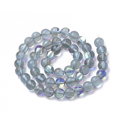 Synthetic Moonstone Beads Strands G-S283-03-6mm-1