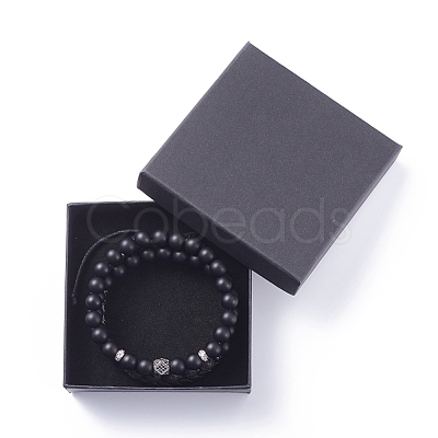 Unisex Stretch Bracelets Sets BJEW-JB04843-1