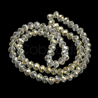 Electroplate Transparent Glass Beads Strands EGLA-A034-T3mm-T16-1