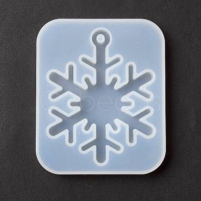 Christmas Theme DIY Snowflake Pendant Silicone Molds DIY-F114-30-1