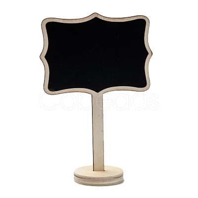 Flower Boxwood Mini Chalkboard Signs WOOD-F010-06-1