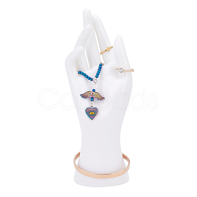 Plastic Mannequin Hand Jewelry Display Holder Stands RDIS-WH0009-014-1