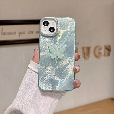 Butterfly Pattern Silicone Mobile Phone Cover PW-WGCC13A-20-1