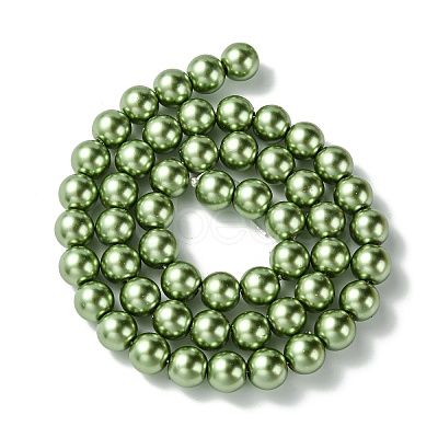 Eco-Friendly Grade A Glass Pearl Beads HY-J002-8mm-HX071-1