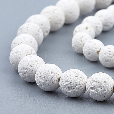 Olycraft Natural Lava Rock Beads Strands G-OC0001-31-1