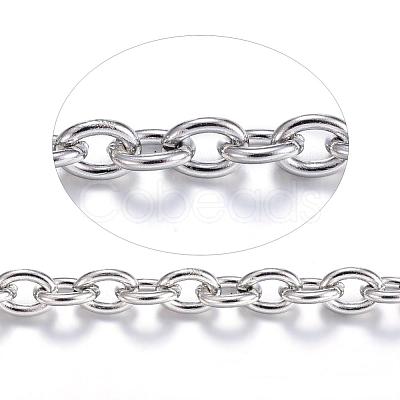 Tarnish Resistant 304 Stainless Steel Cable Chains CHS-P003-02P-1