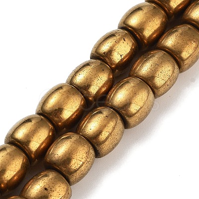 Synthetic Magnetic Hematite Beads Strands G-P545-H01-01-1