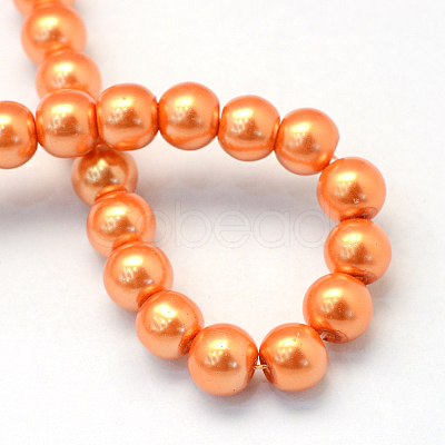 Baking Painted Glass Pearl Bead Strands X-HY-Q003-3mm-36-1