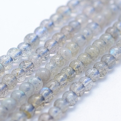 Natural Labradorite Beads Strands G-P342-09-3mm-AB+-1