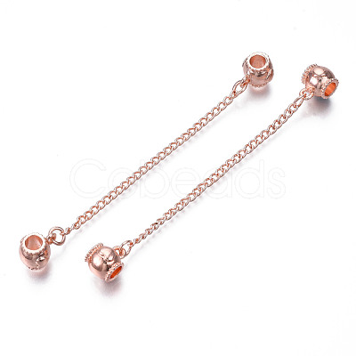 Rack Plating Alloy European Dangle Charms MPDL-N039-228RG-1