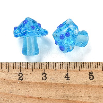 Handmade Bumpy Lampwork Beads LAMP-S067-01G-1