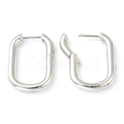 Brass Huggie Hoop Earrings EJEW-L234-027A-1