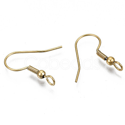 304 Stainless Steel Earring Hooks X-STAS-S111-003G-1