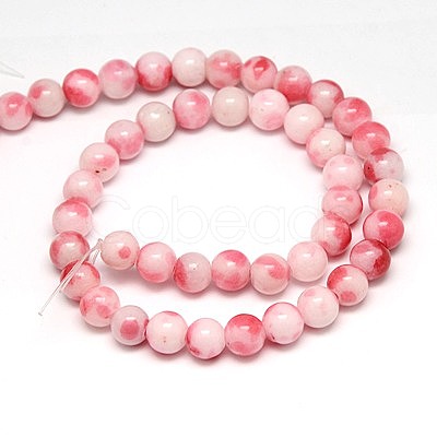 Natural Persian Jade Beads Strands G-G597-6mm-XTH-01-1