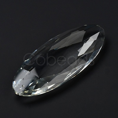 Transparent Glass Pendants GLAA-R223-04B-1