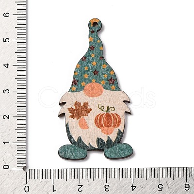 Printed Wood Pendants WOOD-B009-02D-1