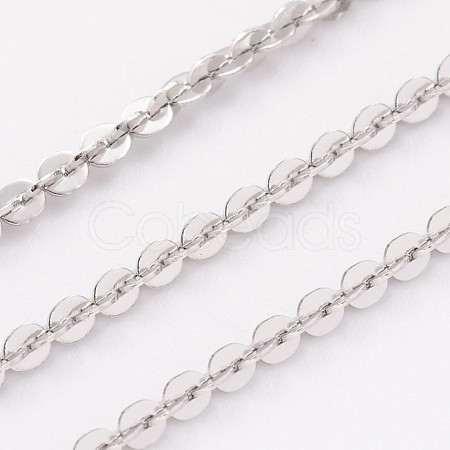 304 Stainless Steel Boston Link Chains CHS-K003-04P-2.0MM-1