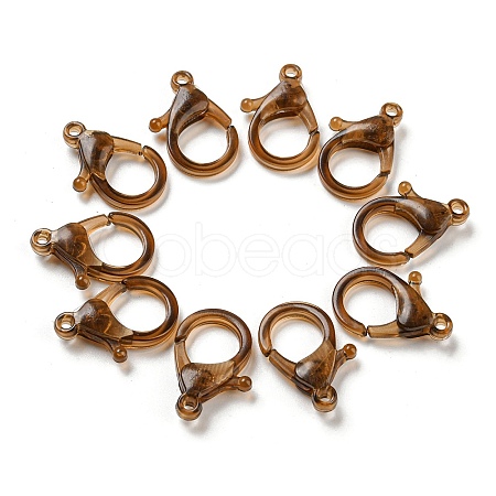 Transparent Plastic Lobster CLaw Clasps KY-H005-A10-1