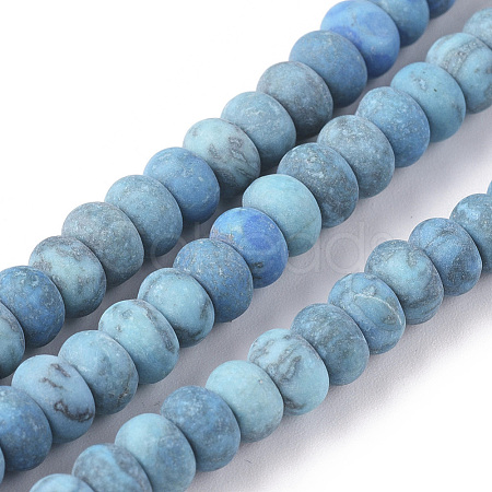 Natural Map Stone Beads Strands G-F668-11-A02-1