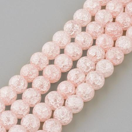 Synthetic Crackle Quartz Beads Strands GLAA-S134-6mm-01-1